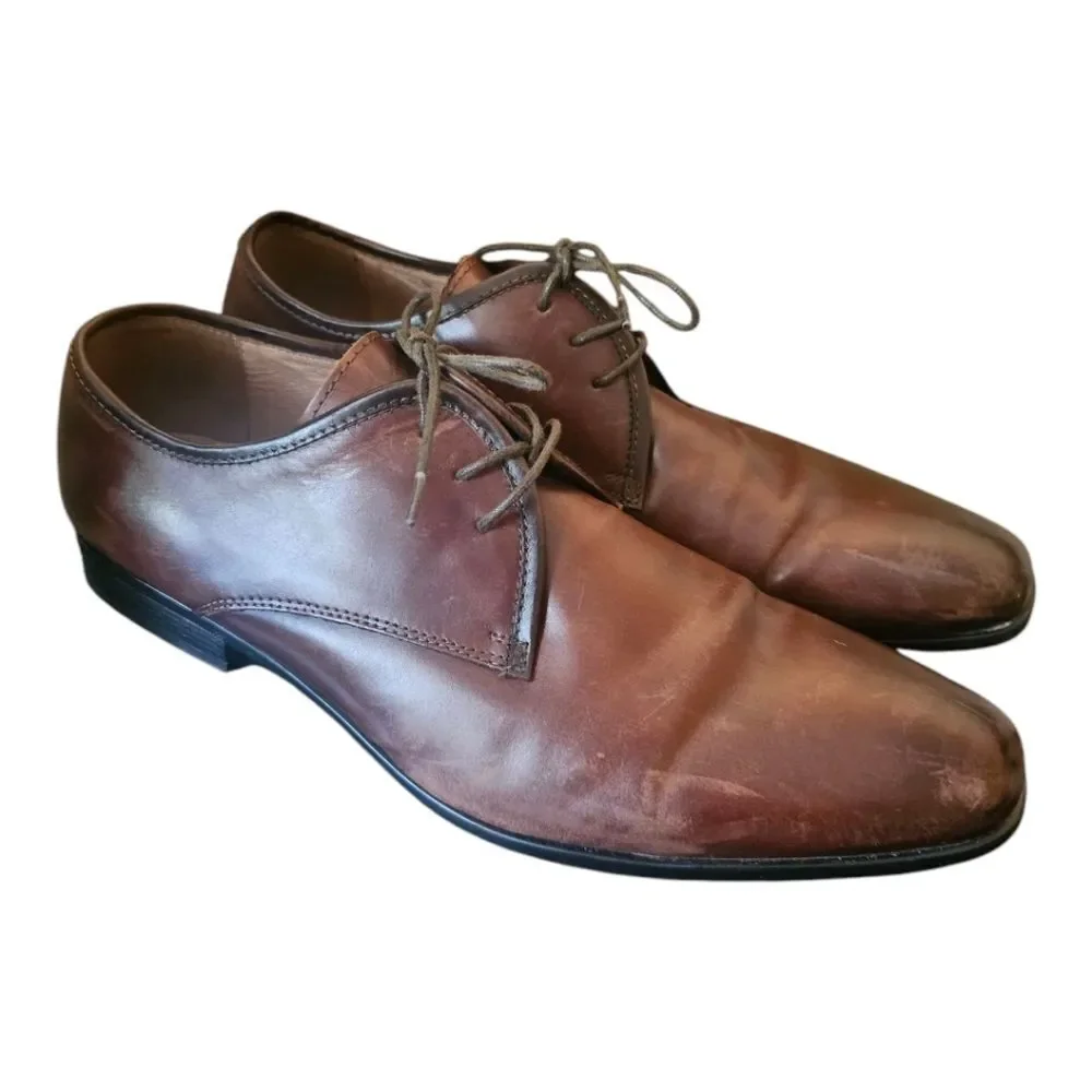 ALDO Brown Leather Oxford Dress Shoes - Size‎ 14